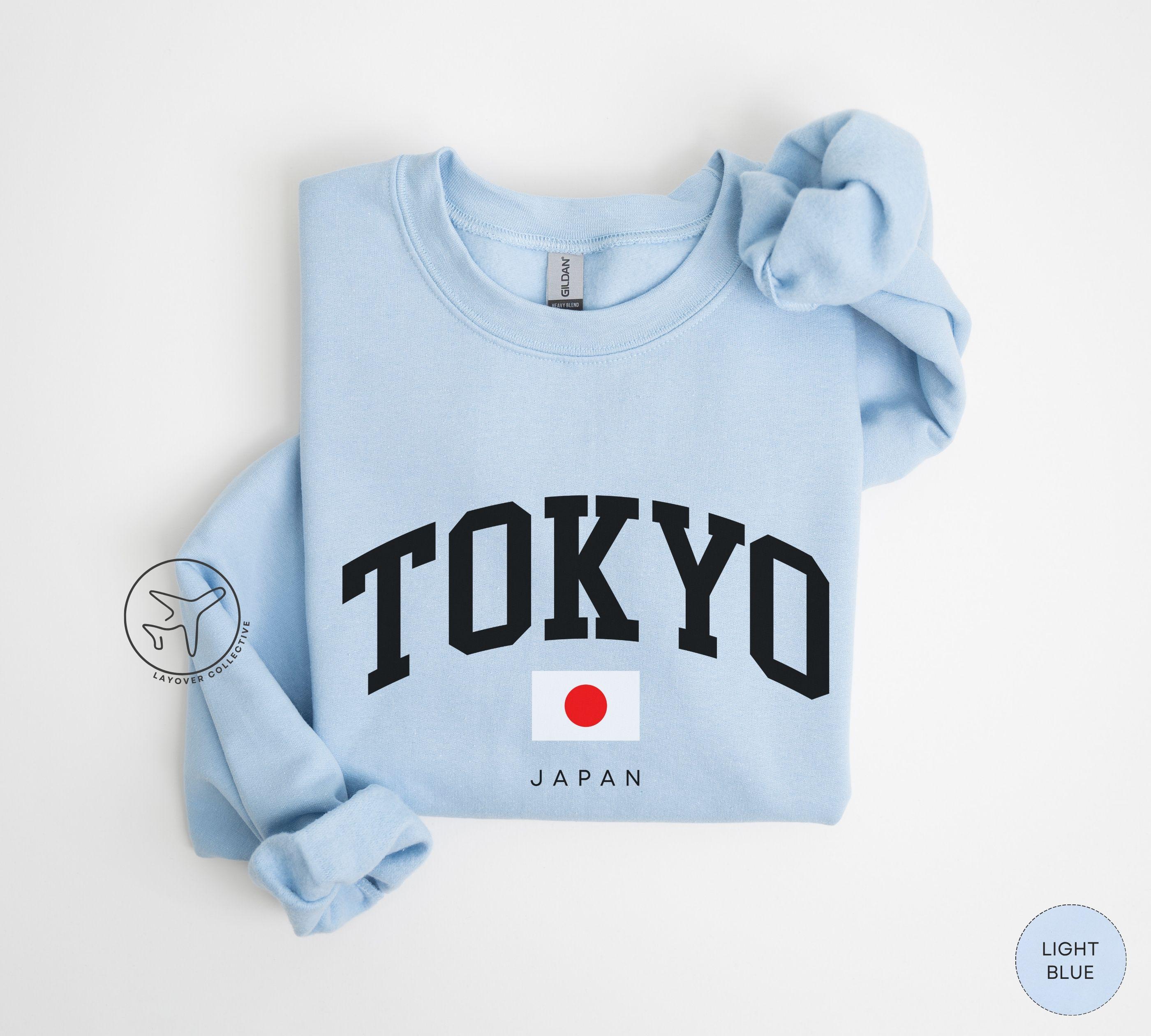 Tokyo Japan Flag Crewneck Sweatshirt, Japanese Streetwear Style - Etsy