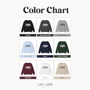 Lebanon Flag Crewneck Sweatshirt, Lebanese Heritage Apparel image 7