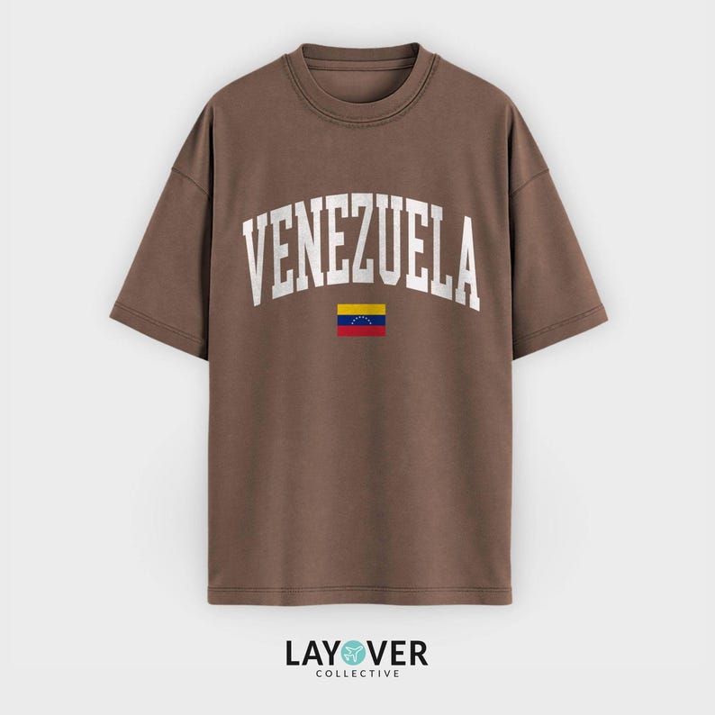 Camiseta de Venezuela, camiseta de viaje con la bandera venezolana, camiseta de Sudamérica imagen 6