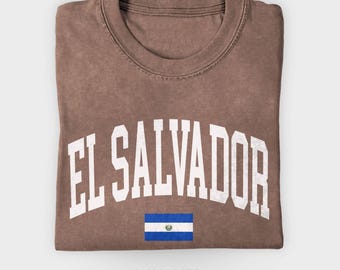 El Salvador Flag T-Shirt, Salvadoran Heritage Tee, Central America Travel Shirt