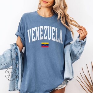 Camiseta de Venezuela, camiseta de viaje con la bandera venezolana, camiseta de Sudamérica imagen 3