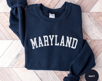 Maryland Sweatshirt, Unisex Crewneck, US State Gift