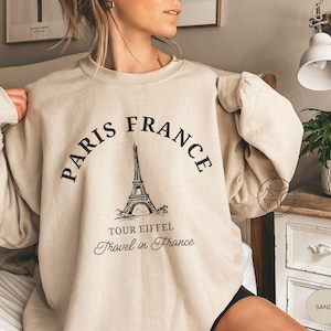Paris France Sweatshirt, Paris France Shirt, Paris Notre Dame Souvenir, Paris Vacation Gift, France Travel Gift Idea, Eiffel Tower Gift