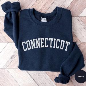 Connecticut Sweatshirt, Connecticut Shirt, Connecticut Crewneck Sweater, US State, Connecticut Gift, Soft Unisex Sweatshirt