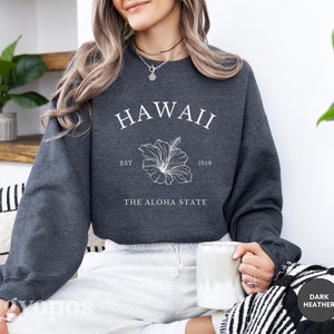 Sweat-shirt Fille INA – Hawaii Girl, Rose, XL, Capuche, « Living In A MN World » (occasion)