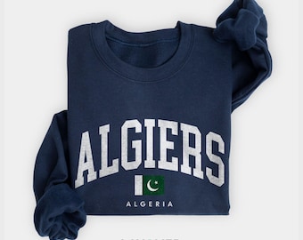 Algiers Algerije sweatshirt met ronde hals, reissouvenir