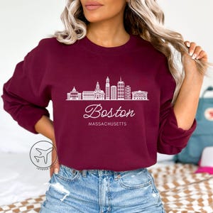 Sweat-shirt Boston Massachusetts, pull Boston MA, pull unisexe