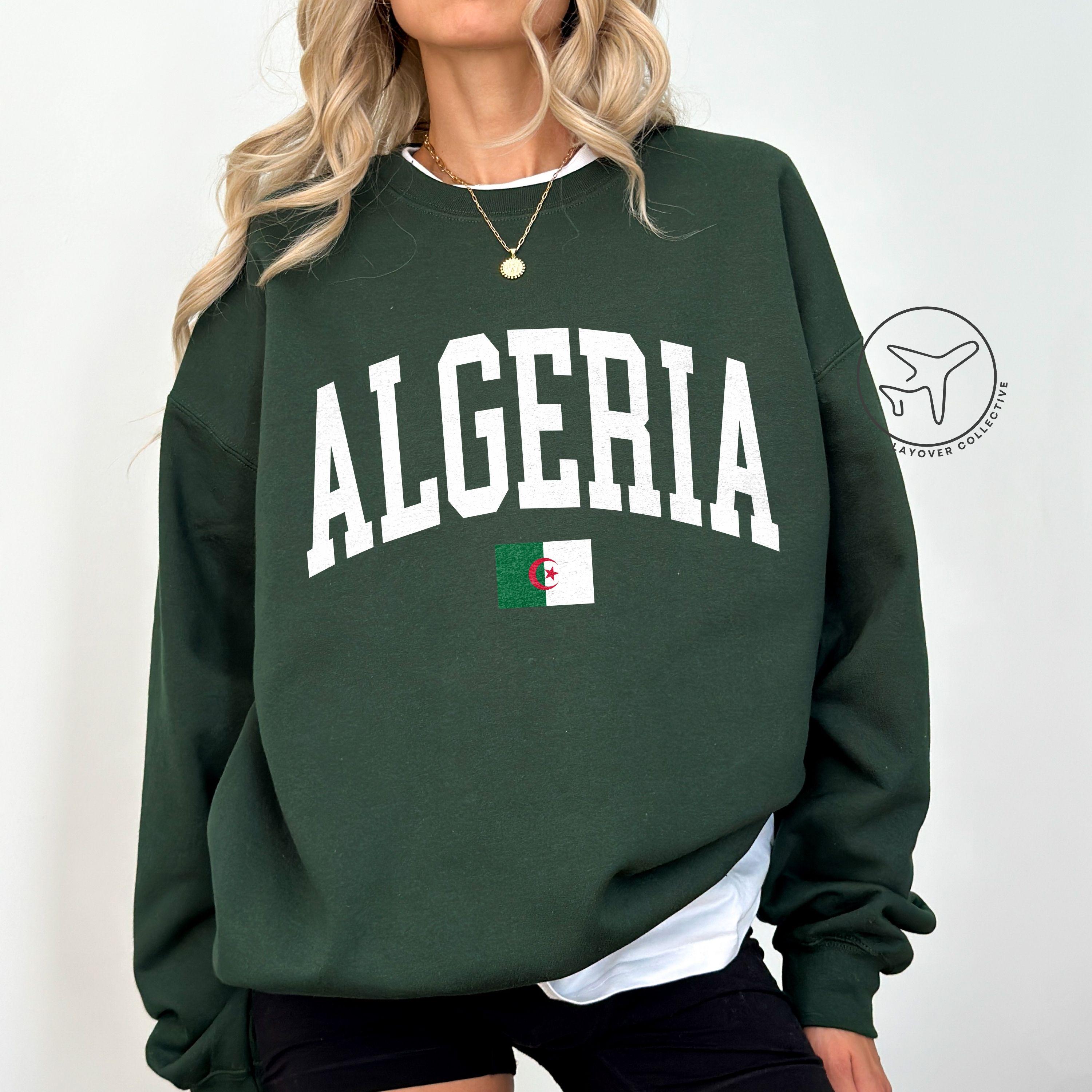 Sweat à Capuche Algérie DZ – Illustration D'Alger Au Dos – Cadeau Personnalisé, Culture Algérienne – Coupe Classique, 241g - 11