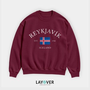 Sudadera de Reikiavik, Islandia, recuerdo de la bandera islandesa, regalo nórdico imagen 6