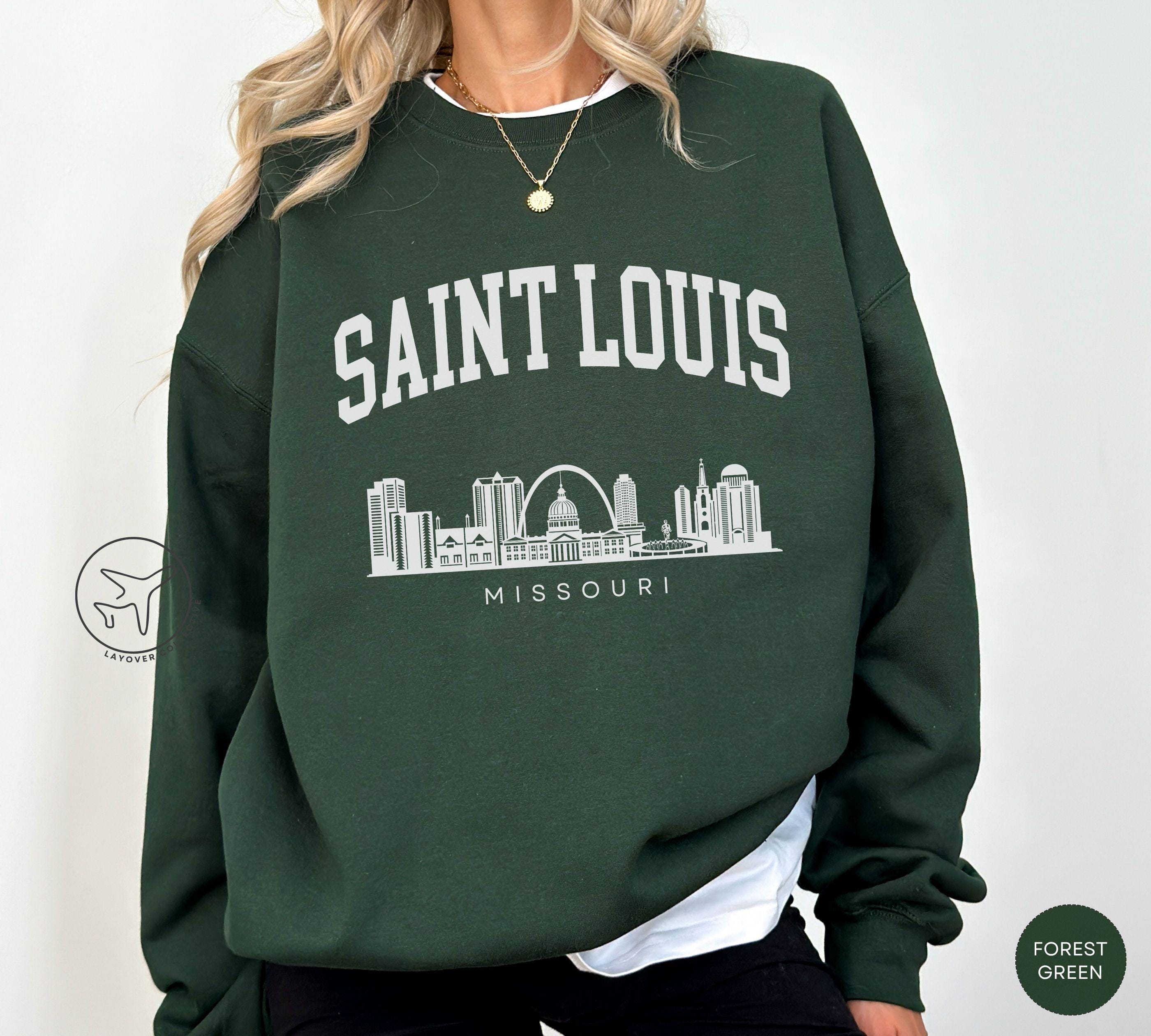 Saint Louis Skyline Sweatshirt, Missouri Travel Souvenir - Etsy