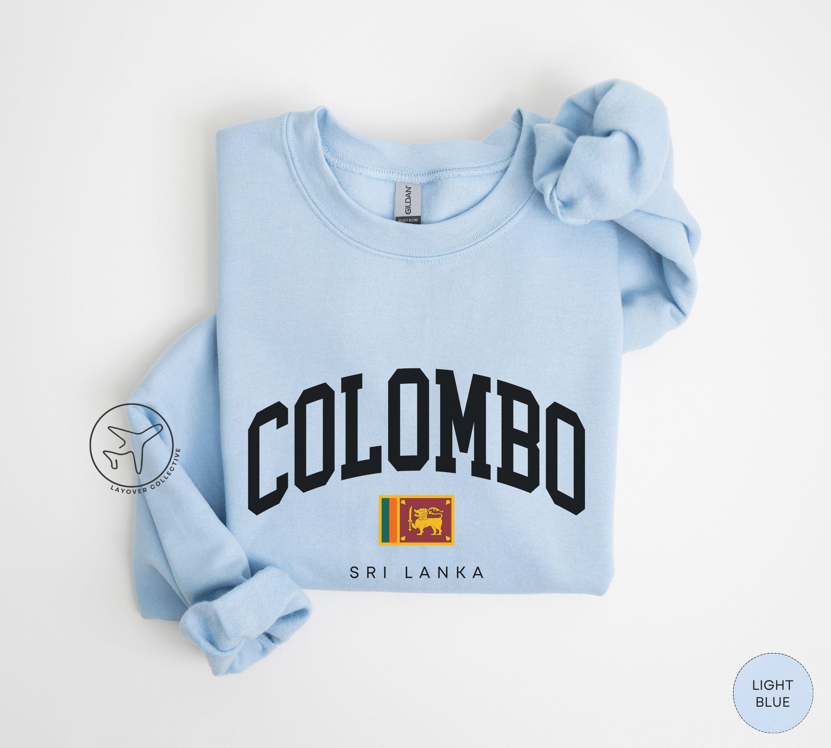 Colombo Sri Lanka Sweatshirt, Sri Lankan Flag Crewneck Pullover - Etsy ...