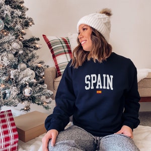 Spain Sweatshirt, Spain Crewneck, Spain Shirt, Spain Gift, Spain Flag, Spain Flag Pullover, Spain Souvenir, Travel Sweater image 8