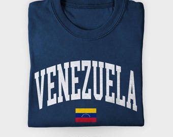Venezuela T-Shirt, Venezuelan Flag Travel Tee, South America Shirt