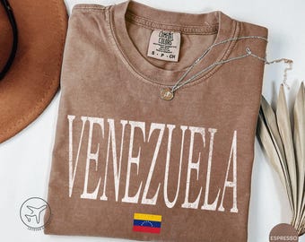 Distressed Venezuela Flag T-Shirt, Vintage Style Travel Tee