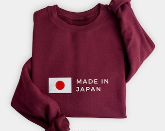 Japan Sweatshirt, Japanese Flag Pullover, Unisex Sweater