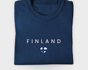 Finland Travel T Shirt, Finnish Heritage Tee, Nordic Scandinavia Souvenir