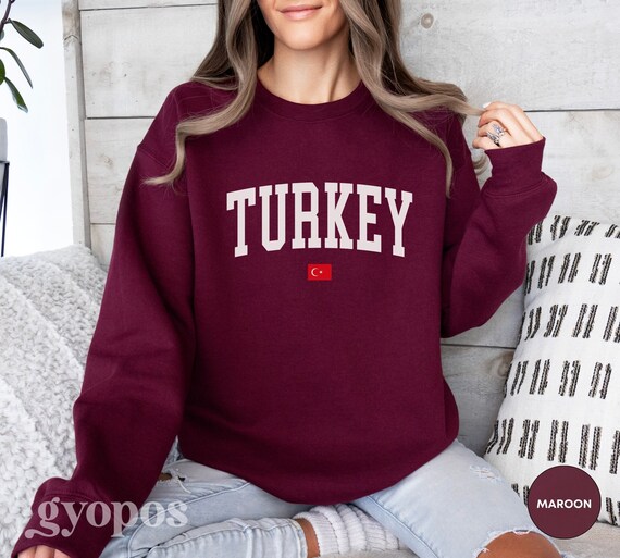 Turkey Sweatshirt Turkey Hoodie Turkey Shirt Turkey Gift Turkey Flag Pullover Turkey Souvenir Travel Sweater Etsy UK