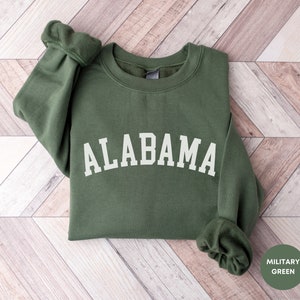 Alabama Sweatshirt, Alabama Shirt, Alabama Crewneck Sweater, US State, Alabama Gift, Soft Unisex Sweatshirt