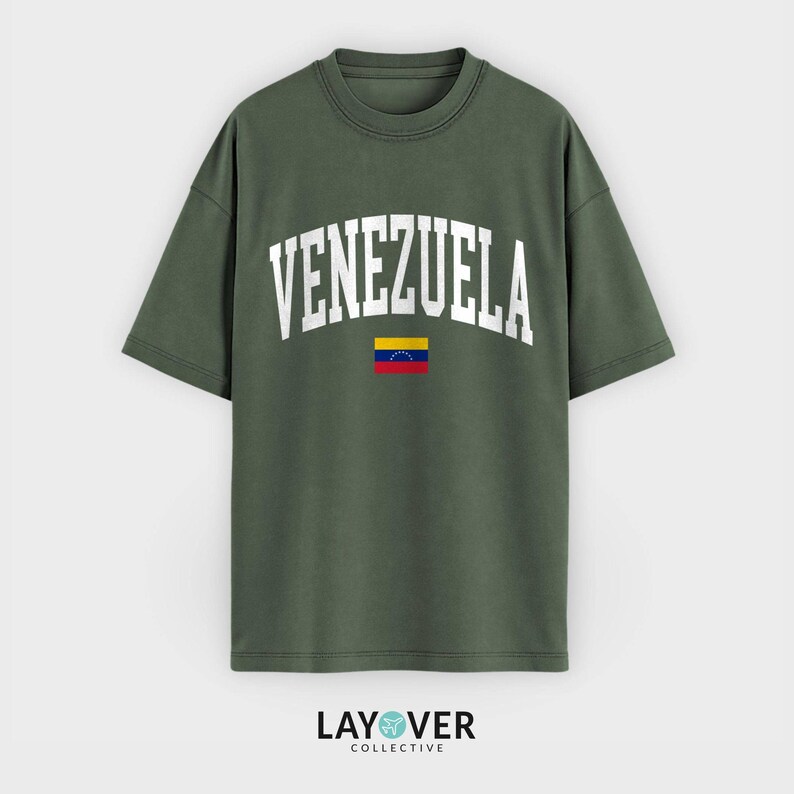 Camiseta de Venezuela, camiseta de viaje con la bandera venezolana, camiseta de Sudamérica imagen 7