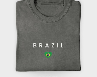 Brazil Travel T Shirt, Brazilian Heritage Tee, South America Souvenir