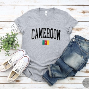Cameroon Flag T-Shirt, Cameroonian Pride Tee, African Heritage Shirt, Green Red Yellow Tee, Travel Gift from Cameroon