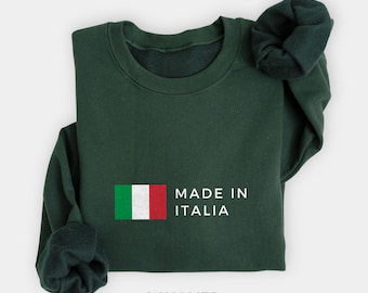 Italia Sweatshirt, Italian Flag Pullover, Italy Gifts, Unisex Sweater