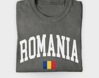 Romania T-Shirt, Romanian Heritage Tee, Eastern Europe Travel Shirt