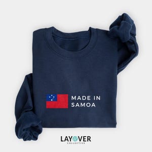 Samoa Sweatshirt, Samoan Flag Pullover, Unisex Sweater