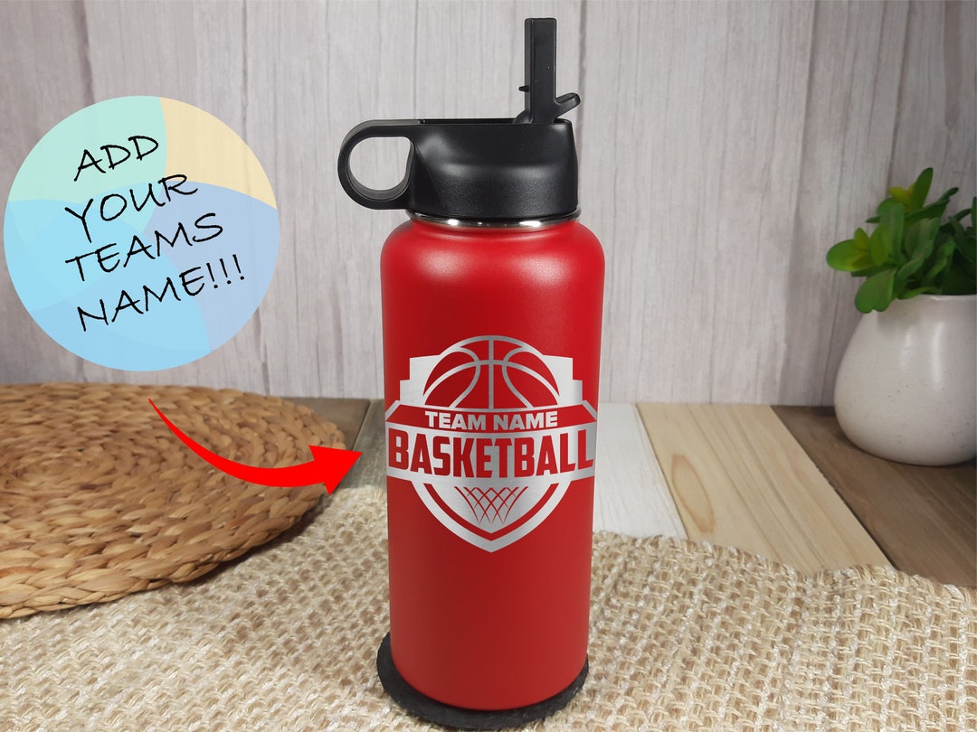 Basketball Water Bottle, Gift for Basketball Team, Boys or Girls