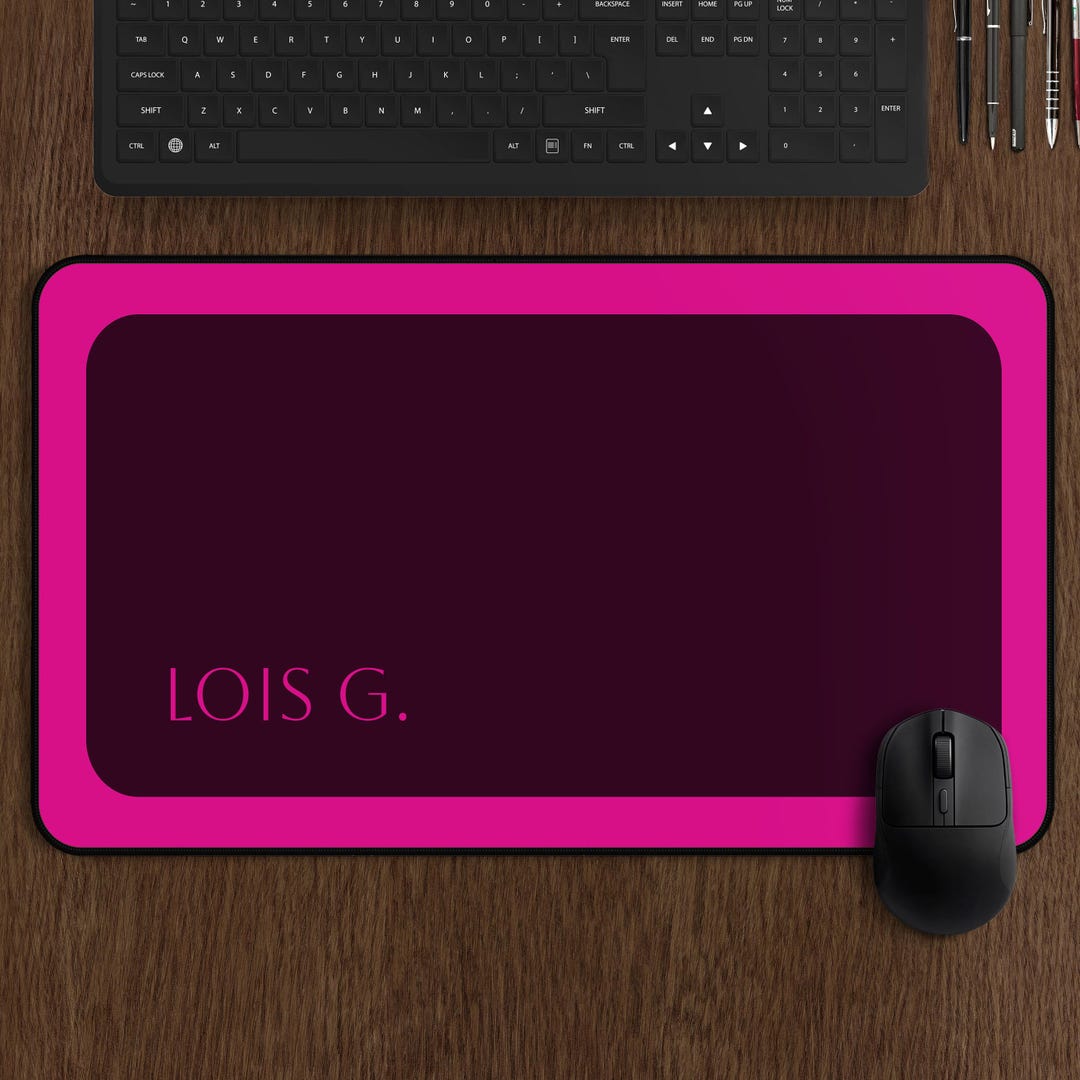Custom Desk Mat Mousepad With Name, Large Modern Desktop Mats, Colorful ...