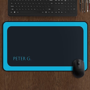 Custom Name Mouse Pad, Personalized Desk Mat for Office or Gaming, Large Mousepad Gift for Him or Her, Unique Computer Desk Decor