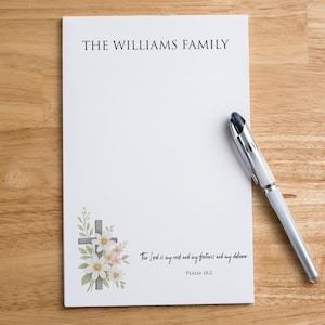 Personalized Stationery Notepad with Custom Name, Family Paper Pad for Lists, Cute Gift for Home Office, Personalized Daily Writing Pad