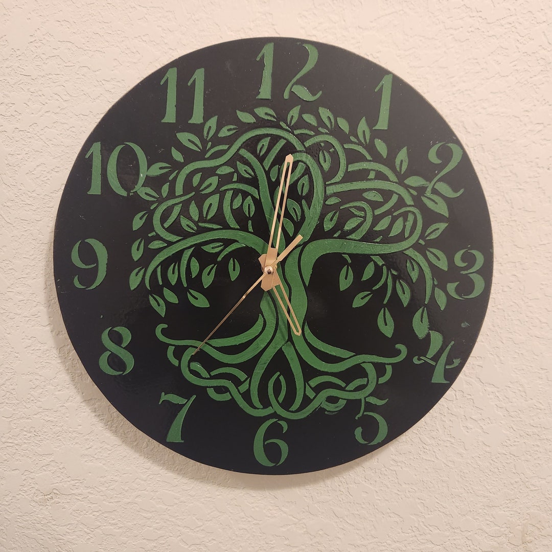Tree of Life Clock Etsy