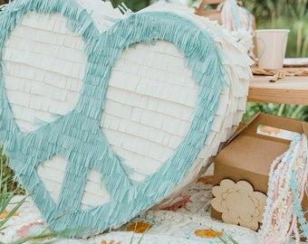 Love and Peace Heart Piñata - Spread Joy and Harmony at Your Celebration!