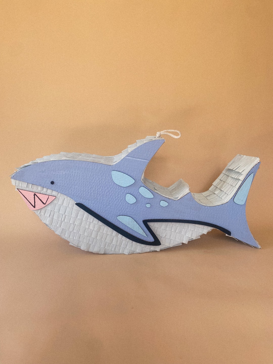 Fierce Shark Piñata – Handmade 29” Shark Party Decoration, Candy Holder ...