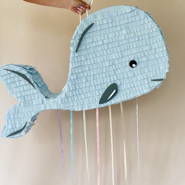 Ocean-Themed Whale Piñata - Perfect for Nautical Parties and Marine Celebrations!