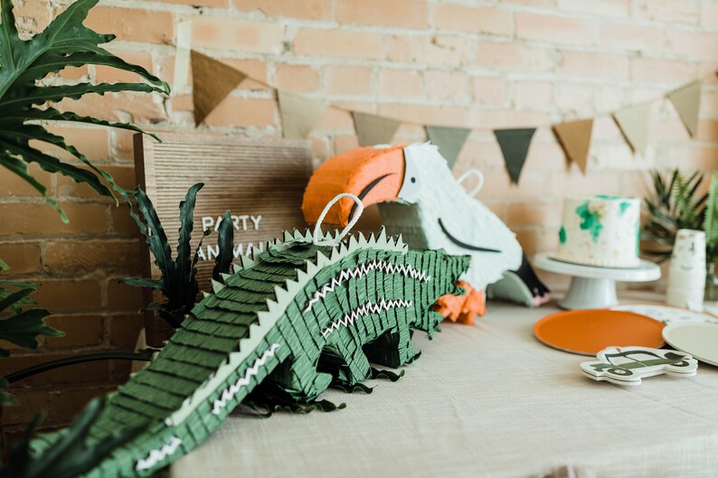 Pinata Gator Sneaky Alligator Piñata - Dive Into Swampy Fun at Your Celebration! - Etsy
