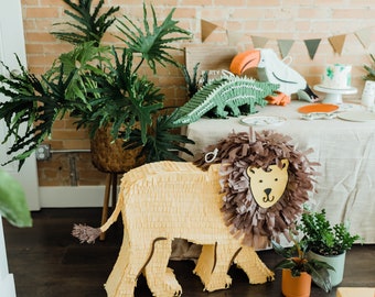 Majestic Lion Piñata - Roar into Celebration with King of the Jungle!