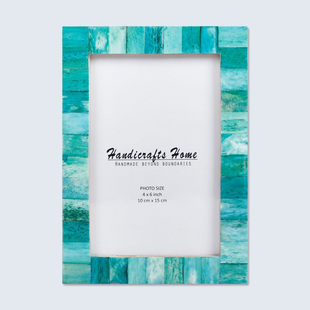 4x6 Photo Frames Handmade Chic Picture Frame Green Etsy