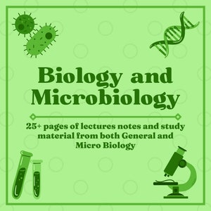Notatki i materiały do nauki z biologii ogólnej i mikrobiologii dla studentów pielęgniarstwa i medycyny - cyfrowy pakiet PDF (29 stron)