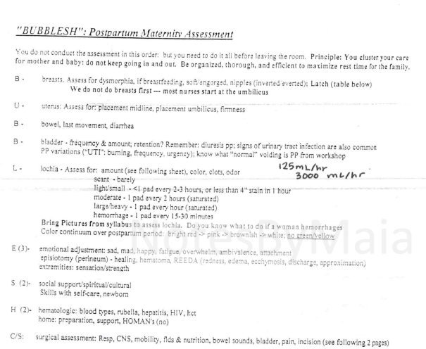 Maternity Notes.pdf OB, Mother-baby, Reproductive, Maternity, Newborn Class Notes for ...