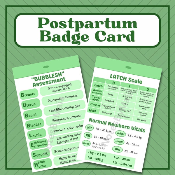 Printable Nursing Reference Cards - Etsy