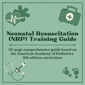 Neonatal Resuscitation Program (NRP) 9th Edition Training Guide Based on AAP Curriculum - Study Guide (20 Pages)