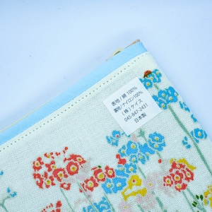 Pouch; Made in Japan; Flat Pouch; Small bag; Japanese traditional pattern; Gift idea; makeup bag; Yokohama Nassan; Gift for her