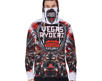 Vegas Ryderz Men's Pullover Hoodie With Mask