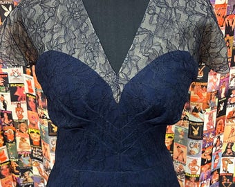 ワンピース 1940s Pale Blue Organdie Floral Dress 1940s Pale Blue Organdie Floral Dress