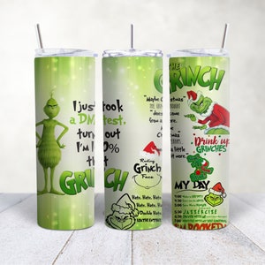 Grinch Tumbler With Lid and Straw Stainless Steel 20oz Grinch Skinny  Tumbler Insulated Grinch Cups Merry Grinchmas Believe Grinch Coffee Mug  Water Bottle Christmas Gifts for Women 
