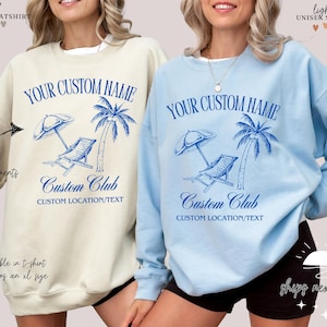 Custom Name Social Club Sweatshirt | Luxury Bachelorette Hoodie | Bachelorette Trip | Bachelorette Party | Custom Bach Sweatshirts