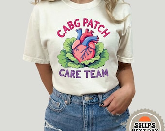 CVICU Nurse Shirt | CABG Patch Crew Shirt | Cath Lab RN T-Shirt | Ccu Nurse | Cardiac Care Unit Tee | Cardiology Gifts | Cvicu Nurse Gifts