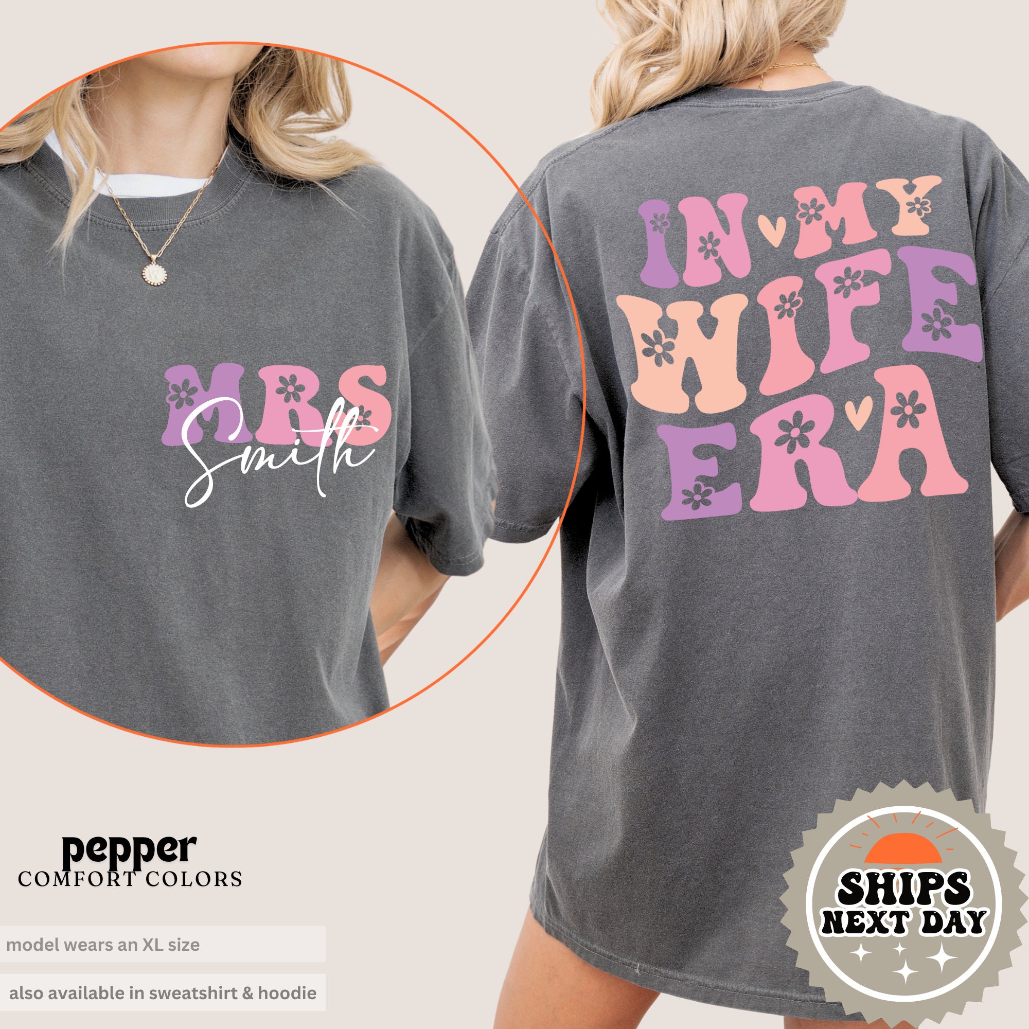 In My Wife Era Shirt | Wife Shirt | Newly Weds Shirt | Custom Mrs Shirt | Wifey Tshirt | Personalized Gifts for Wife | Wife Chrisitmas Gift